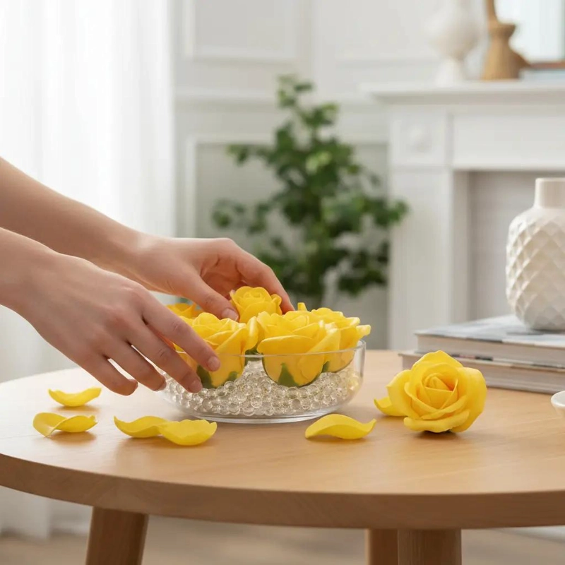 PACK DE 50 ROSAS DE JABON PARA DECORACION EN VARIOS COLORES - 5