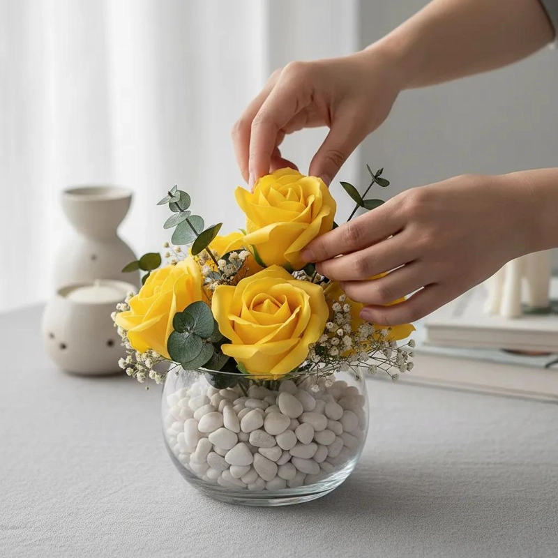PACK DE 50 ROSAS DE JABON PARA DECORACION EN VARIOS COLORES - 8