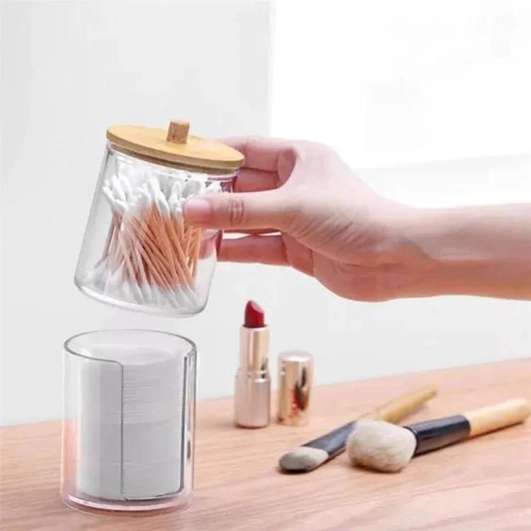 ORGANIZADOR ACRILICO PARA ALGODON Y COTONITOS CON TAPA - 6