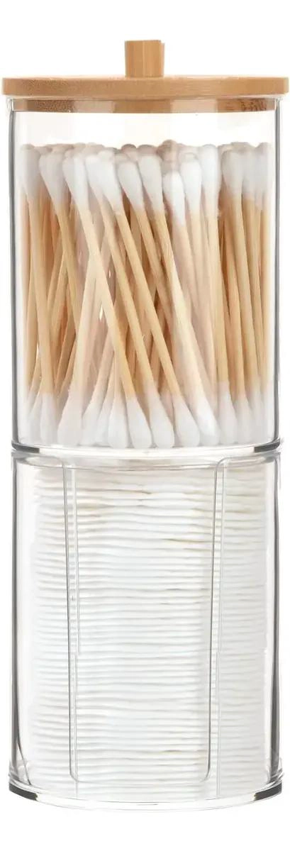 ORGANIZADOR ACRILICO PARA ALGODON Y COTONITOS CON TAPA - 7