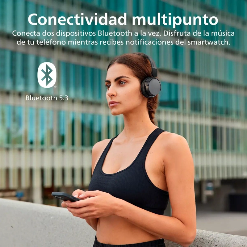 AURICULARES INALAMBRICOS DE DIADEMA LIGEROS Y PLEGABLES CON BLUETOOTH - 4