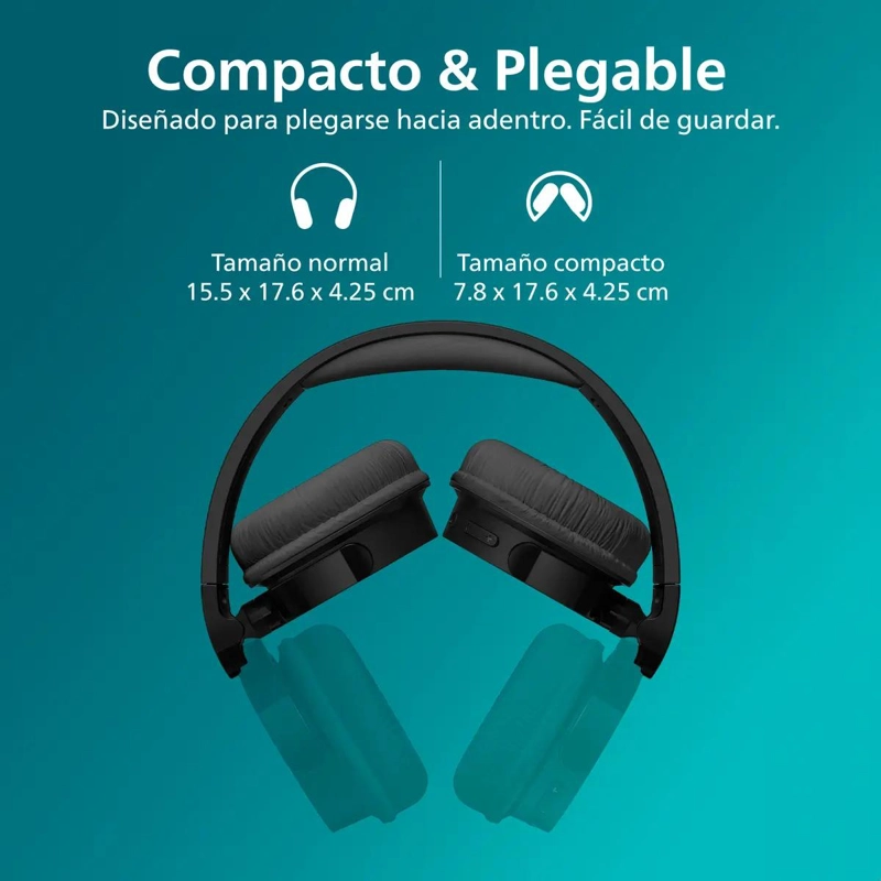 AURICULARES INALAMBRICOS DE DIADEMA LIGEROS Y PLEGABLES CON BLUETOOTH - 6