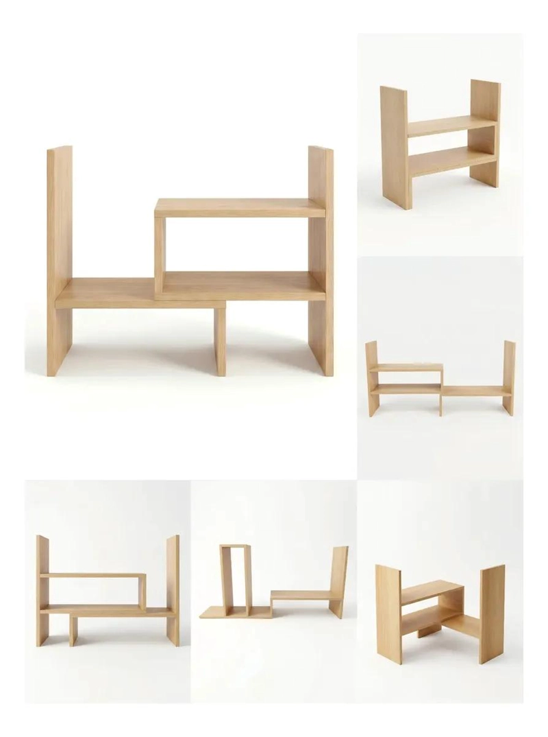 ORGANIZADOR DE ESCRITORIO AJUSTABLE 42-80 CM ESTILO NORDICO - 1