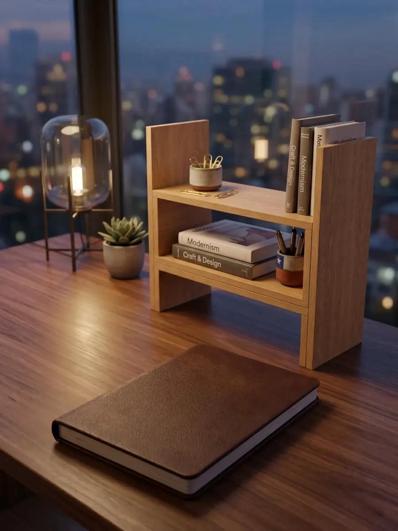 ORGANIZADOR DE ESCRITORIO AJUSTABLE 42-80 CM ESTILO NORDICO - 4