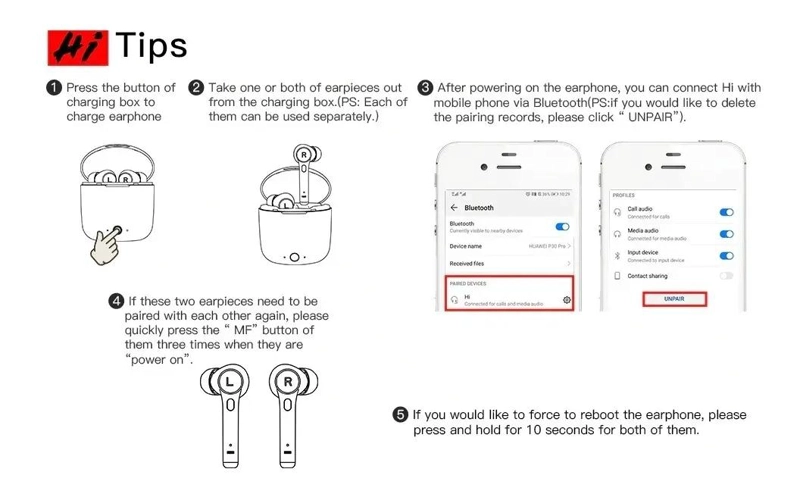 AUDIFONOS INALAMBRICOS CON MICROFONO Y MANOS LIBRES PARA MUSICA Y LLAMADAS - 6