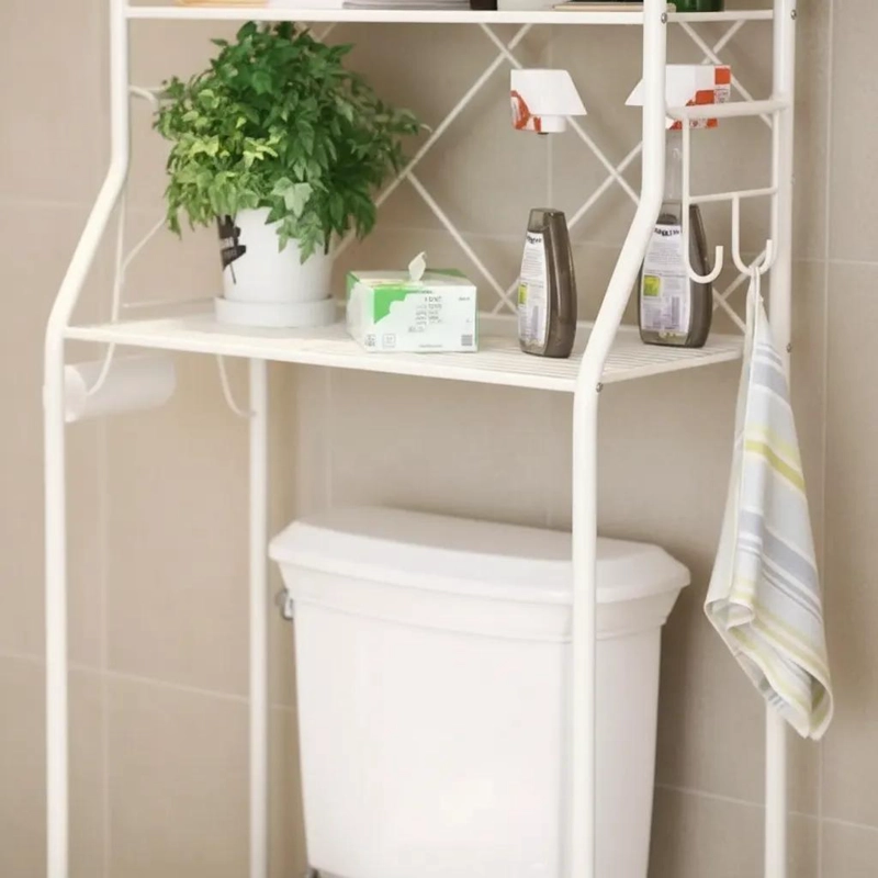 ORGANIZADOR DE BAÑO COMPACTO Y FUNCIONAL CON ESTANTES - 2