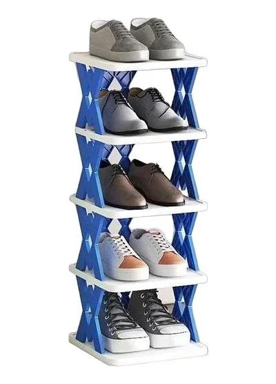 ORGANIZADOR PLEGABLE DE ZAPATOS CON ASIENTO DE 6 NIVELES - 1