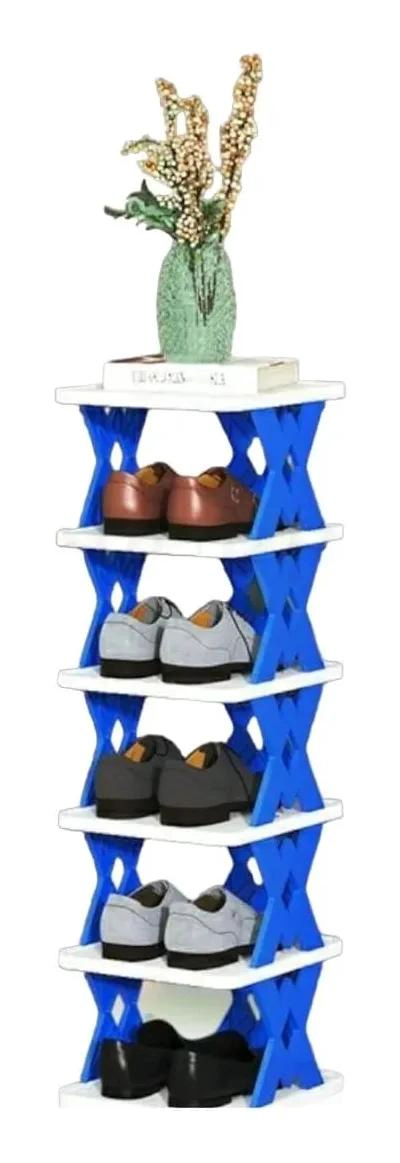 ORGANIZADOR PLEGABLE DE ZAPATOS CON ASIENTO DE 6 NIVELES - 2