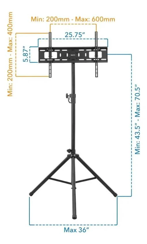 SOPORTE TRIPODE AJUSTABLE PARA TELEVISORES DE 32 A 55 PULGADAS - 3