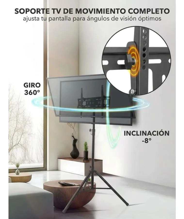 SOPORTE TRIPODE AJUSTABLE PARA TELEVISORES DE 32 A 55 PULGADAS - 4