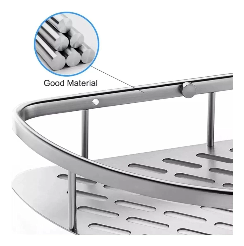 ORGANIZADOR ESQUINERO DUCHA BAÑO ADHESIVO SET 2 METAL - 6
