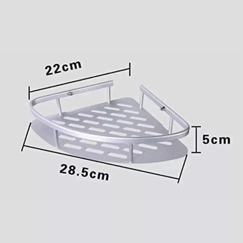 ORGANIZADOR ESQUINERO DUCHA BAÑO ADHESIVO SET 2 METAL - 7