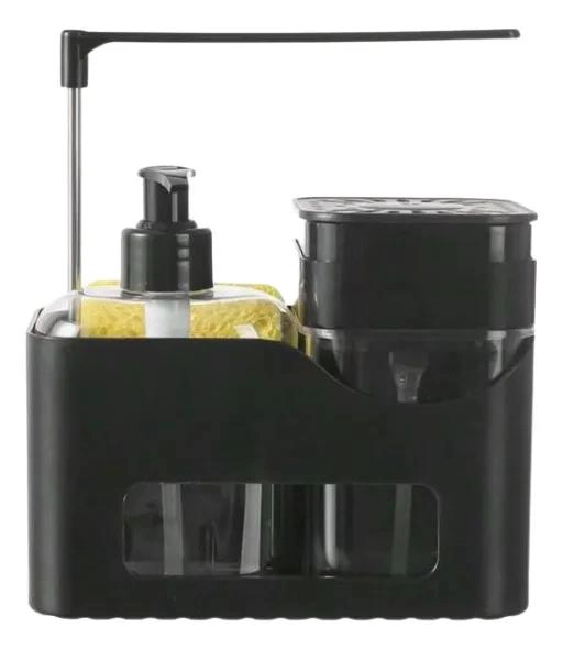 ORGANIZADOR DE BAÑO CON DISPENSADOR DE JABON Y PORTA TOALLAS - 5