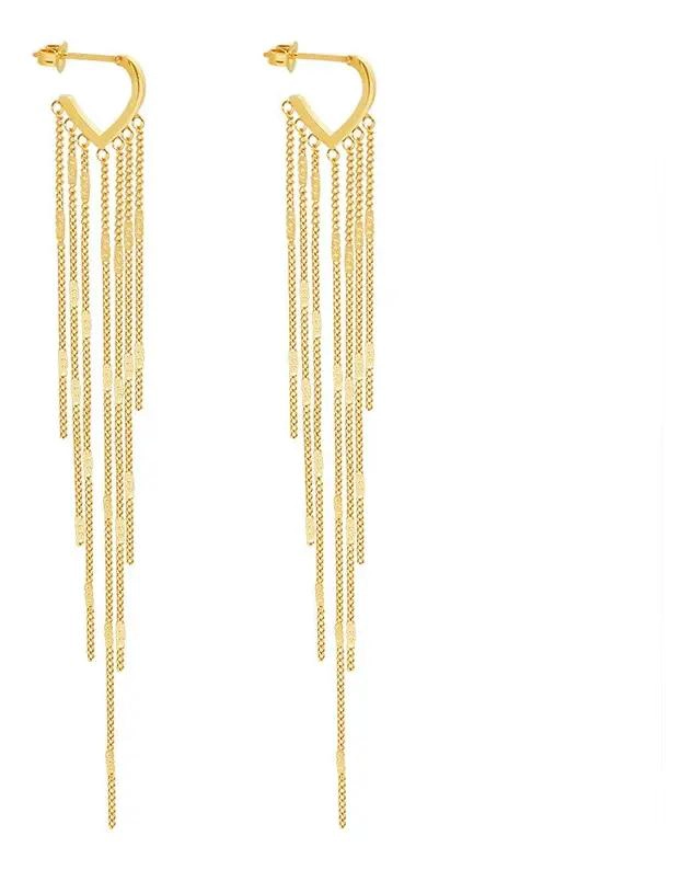 AROS BAÑADOS EN ORO 18K CON DISEÑO EXCLUSIVO - 1