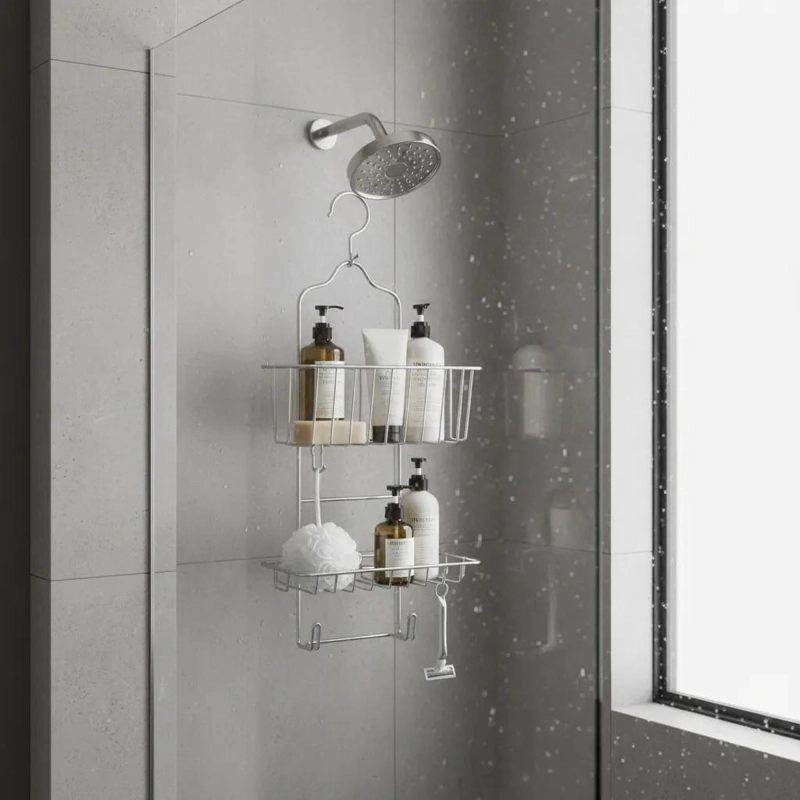 ORGANIZADOR COLGANTE PARA DUCHA DE ACERO GALVANIZADO - 4
