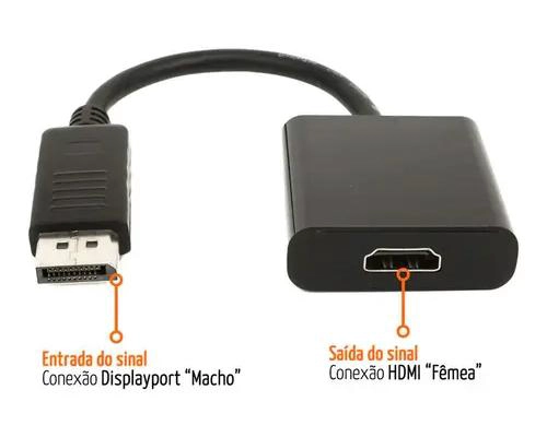 ADAPTADOR DISPLAYPORT MACHO A HDMI HEMBRA PARA CONEXIONES - 4