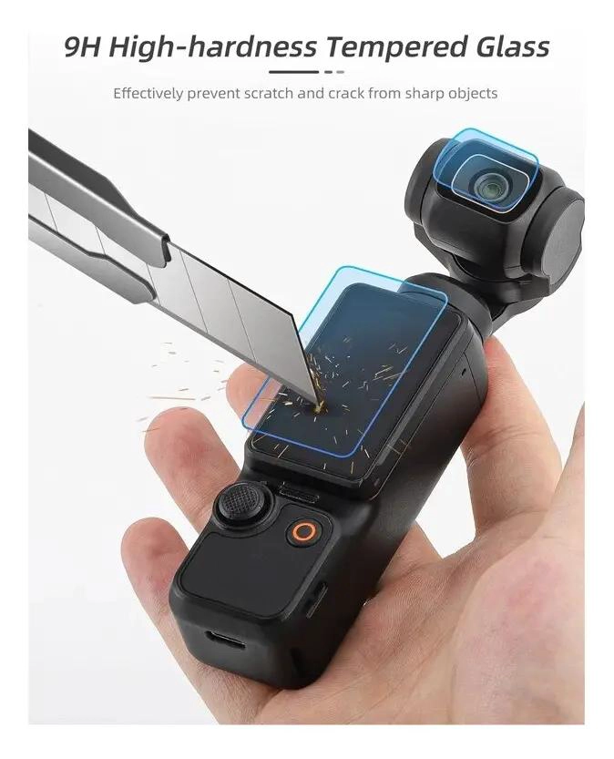PROTECTOR DE VIDRIO TEMPLADO PARA DJI OSMO POCKET 3 Y 4 - 3