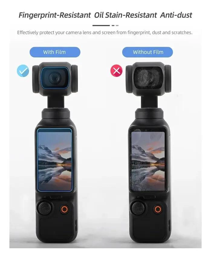 PROTECTOR DE VIDRIO TEMPLADO PARA DJI OSMO POCKET 3 Y 4 - 4