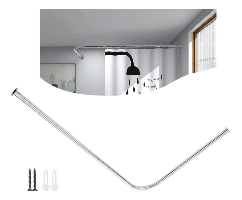 BARRA AJUSTABLE DE DUCHA EN ACERO INOXIDABLE 100-160 CM - 1