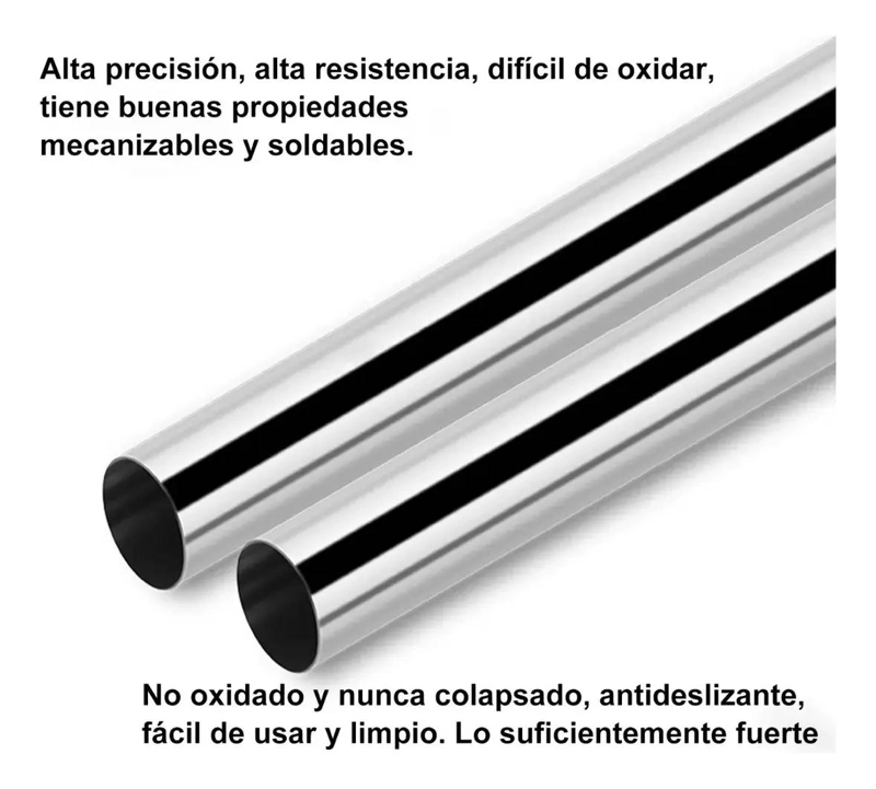 BARRA AJUSTABLE DE DUCHA EN ACERO INOXIDABLE 100-160 CM - 4
