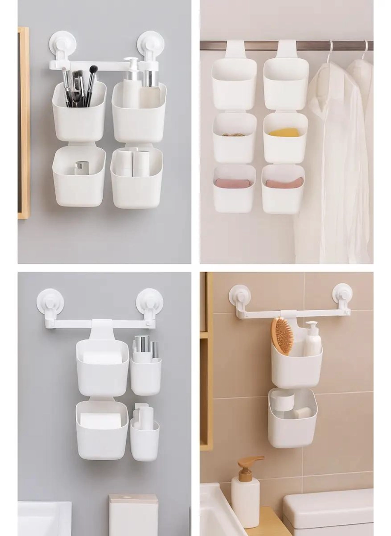 ORGANIZADOR MULTIFUNCIONAL PARA BAÑO Y MAQUILLAJE CON ESTANTES - 6