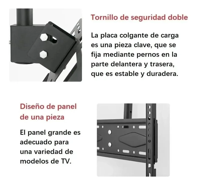 SOPORTE DE TECHO O PARED PARA TELEVISORES DE 26 A 60 PULGADAS - 9