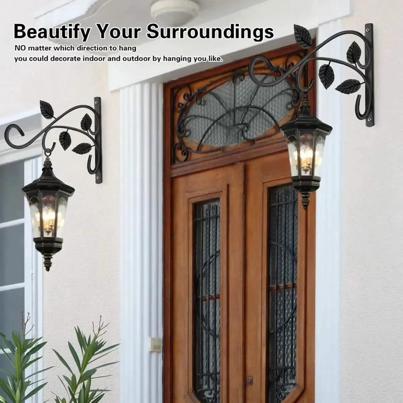 SOPORTE DECORATIVO PARA PLANTAS COLGANTES CON 2 GANCHOS DE PARED - 8