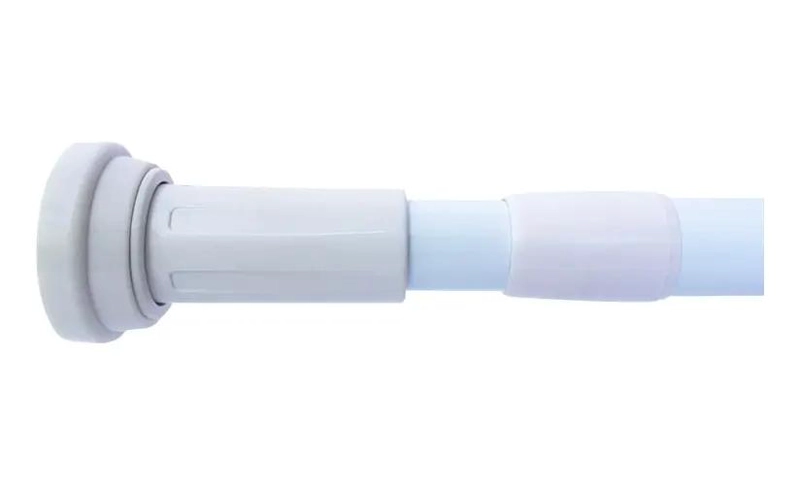 BARRA EXTENSIBLE PARA CORTINA DE BAÑO AJUSTABLE 70-120 CM - 4
