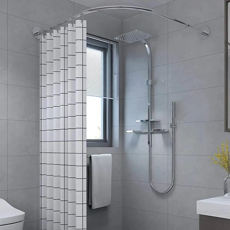 BARRA CORTINA DUCHA ESQUINA AJUSTABLE 100-160 CM - 5