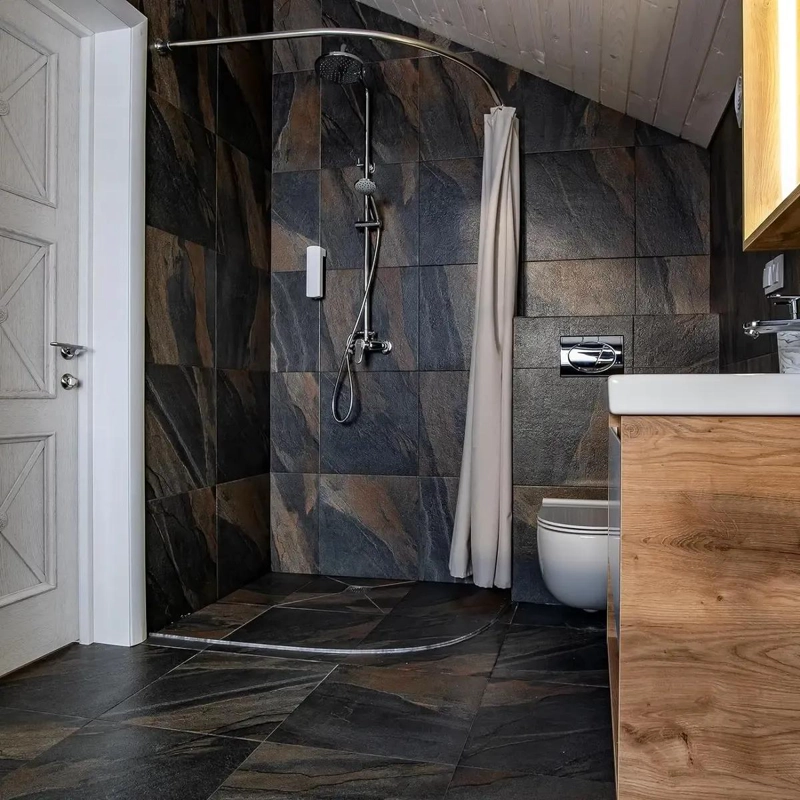 BARRA CORTINA DUCHA ESQUINA AJUSTABLE 100-160 CM - 8