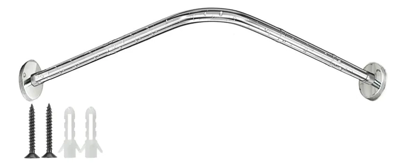 BARRA CORTINA DUCHA ESQUINA AJUSTABLE 100-160 CM - 9