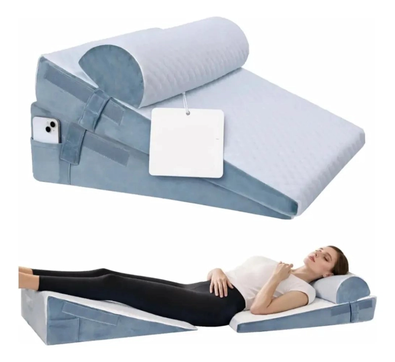 COJIN ERGONOMICO VISCOELASTICO ANTIRREFLUJO PARA ADULTOS CON SOPORTE AJUSTABLE - 10