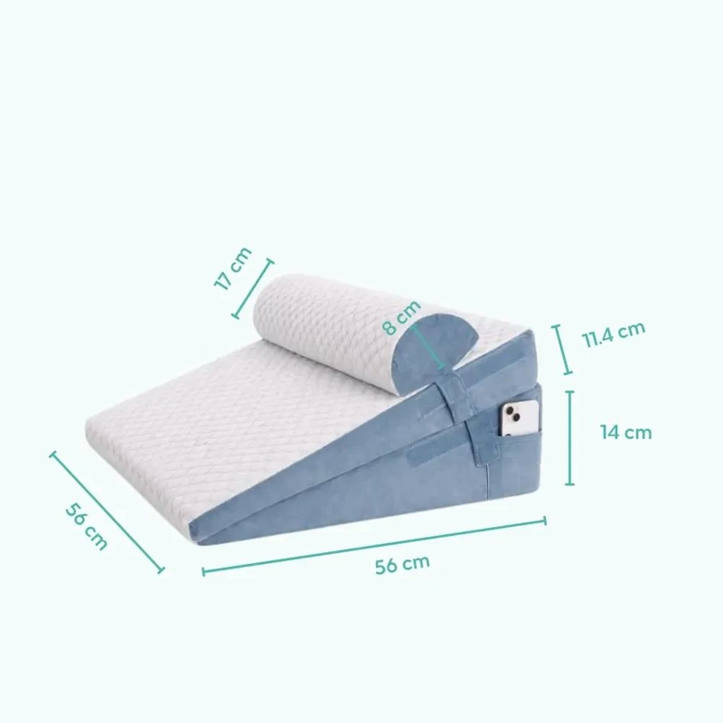 COJIN ERGONOMICO VISCOELASTICO ANTIRREFLUJO PARA ADULTOS CON SOPORTE AJUSTABLE - 7