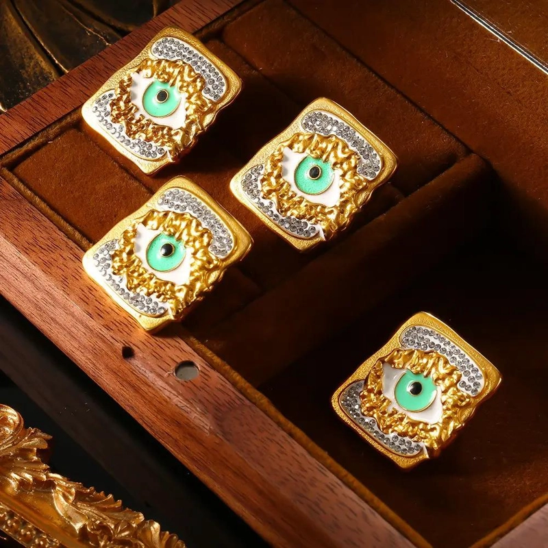 AROS BAÑADOS EN ORO 18K CON DISEÑO EXCLUSIVO - 1