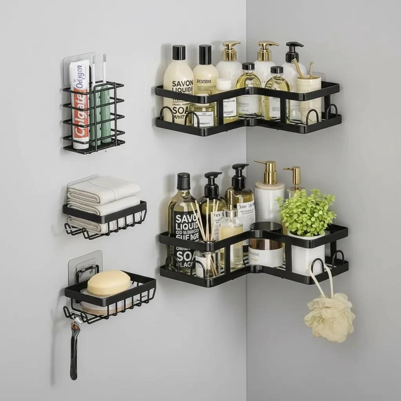 SET DE 5 PIEZAS PARA BAÑO ESQUINERO DE ALTA CALIDAD - 2