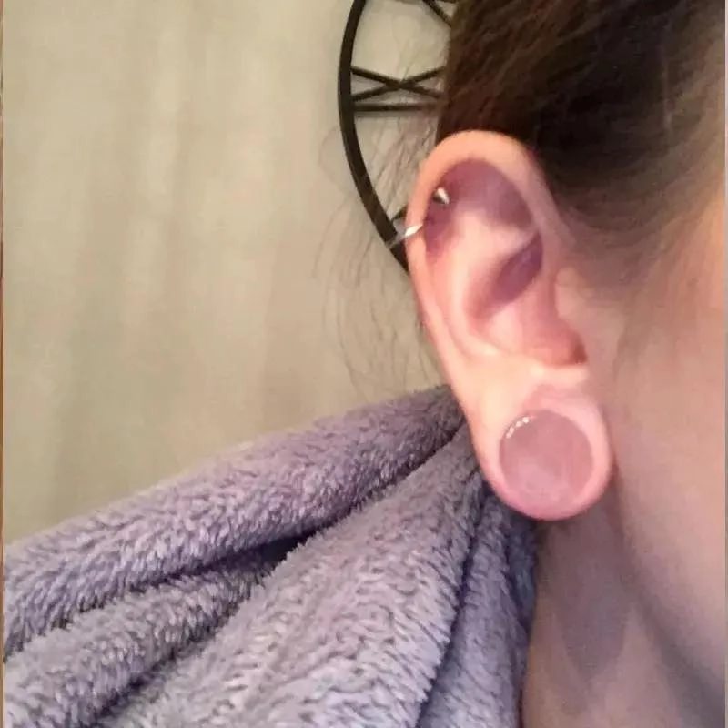 SET DE 4 AROS EXPANSORES DE CUARZO ROSADO EN DIFERENTES MEDIDAS - 2