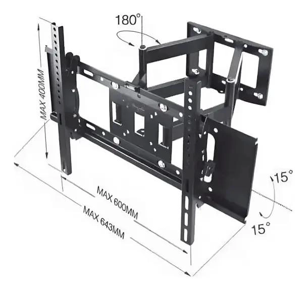 SOPORTE DE PARED PARA TV Y MONITOR DE 32 A 70 PULGADAS - 6