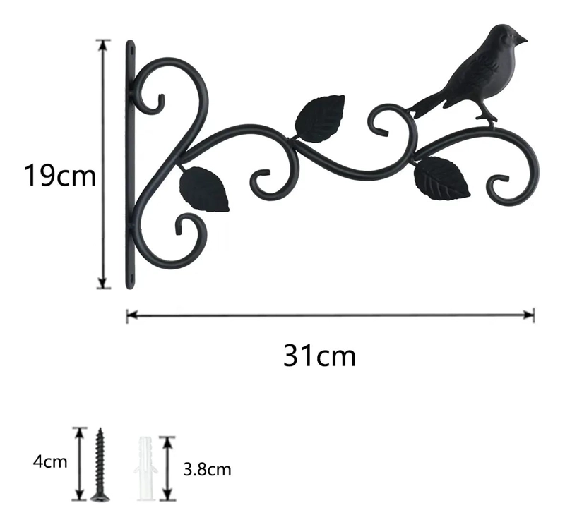 GANCHOS DECORATIVOS DE PARED PARA COLGAR PLANTAS Y ACCESORIOS - 2
