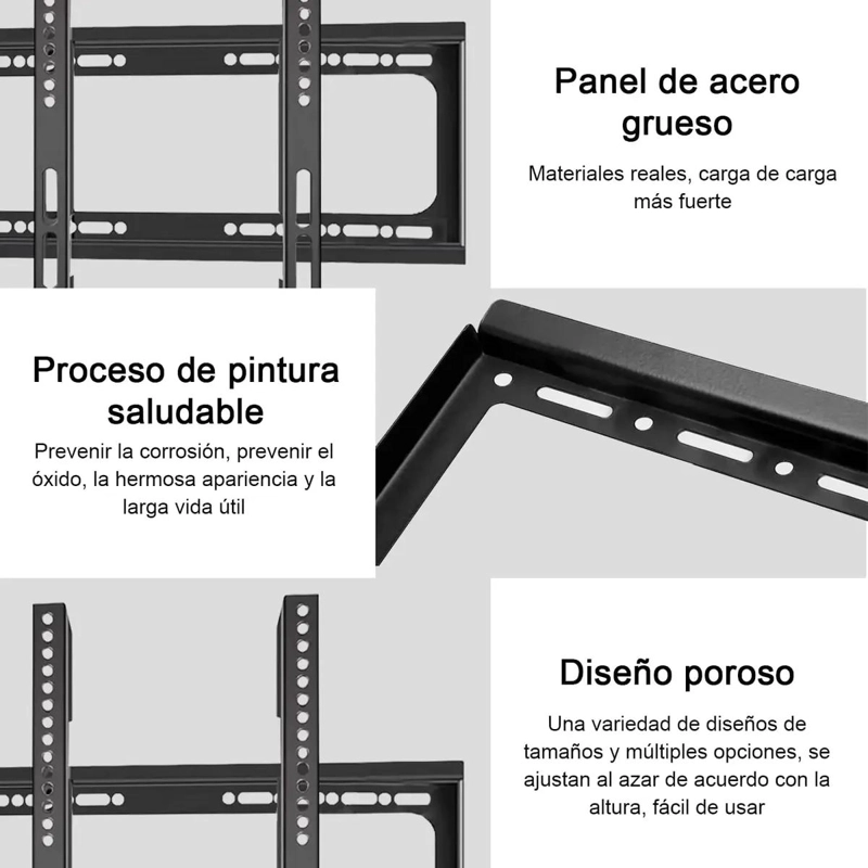 PACK DE SOPORTES PARA TV DE 26 A 63 PULGADAS EN PARED - 10