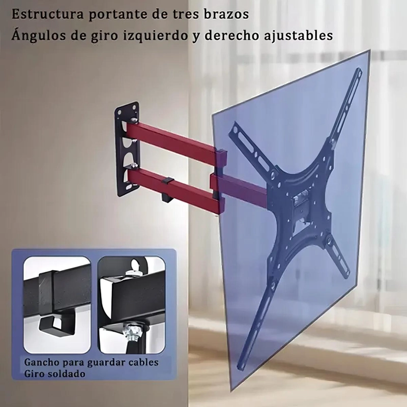 SOPORTE DE PARED ARTICULADO PARA TELEVISORES DE 14 A 55 PULGADAS - 7