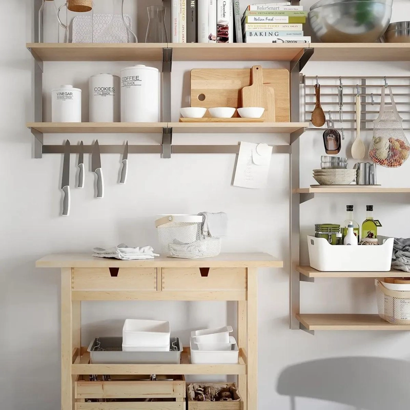 PORTACUCHILLOS MAGNE TICO DE ACERO INOXIDABLE 56 CM PARA COCINA - 4