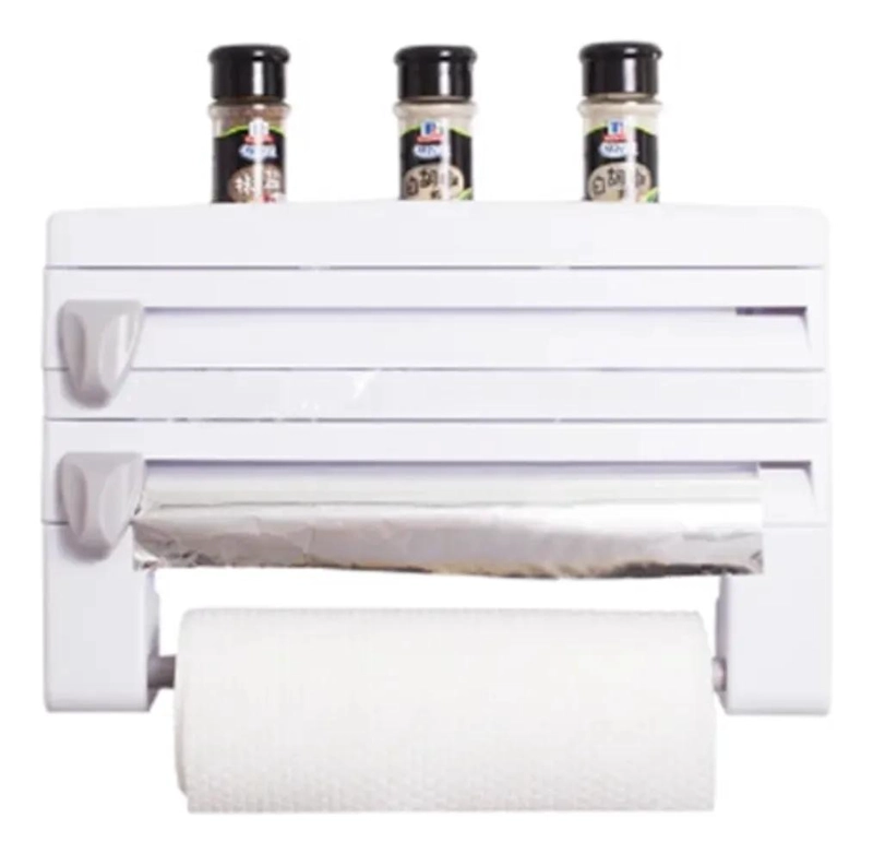 PORTARROLLO DISPENSADOR TRIPLE PARA TOALLAS DE COCINA - 5