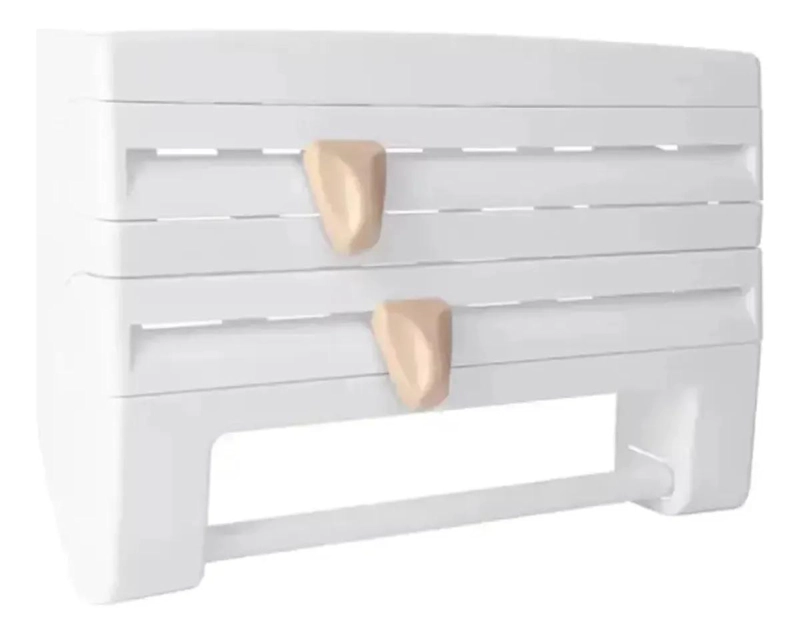 PORTARROLLO DISPENSADOR TRIPLE PARA TOALLAS DE COCINA - 6