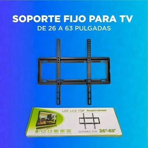SOPORTE FIJO PARA TELEVISORES DE 26 A 63 PULGADAS EN COLOR NEGRO - 8