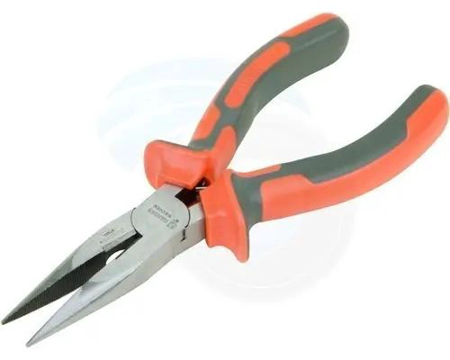 PINZA DE PUNTA LARGA 6 PULGADAS CON MANGO ANTIDESLIZANTE - 1