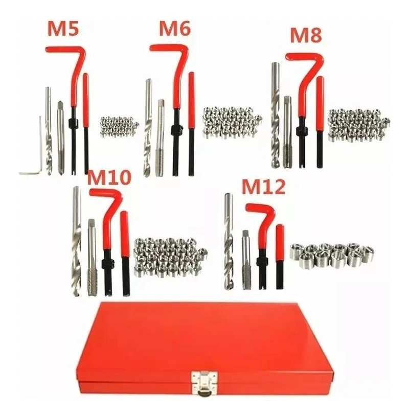 KIT DE REPARACION CON 131 INSERTOS PARA ROSCAS - 4