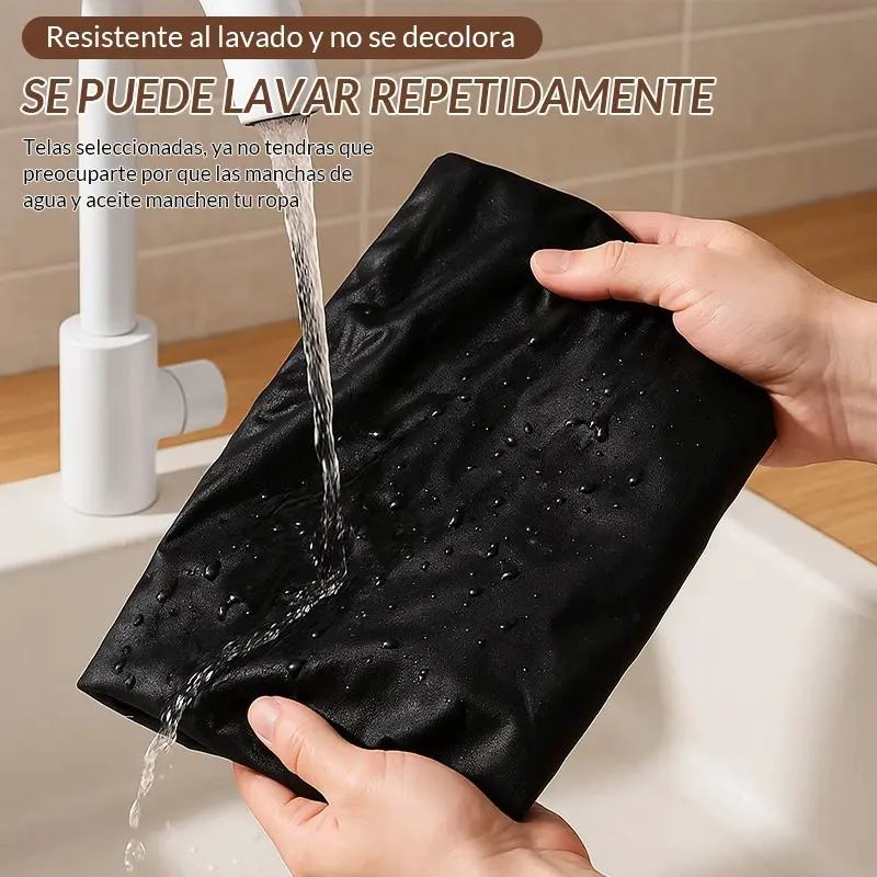 DELANTAL DE COCINA AJUSTABLE UNISEX CON BOLSILLOS Y DISEÑO PRACTICO - 5