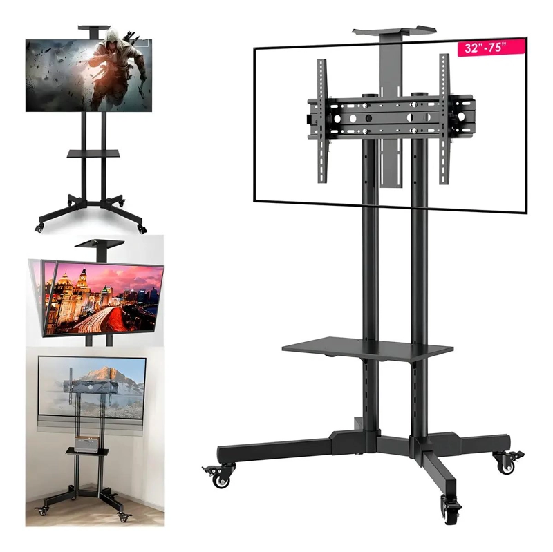 SOPORTE PEDESTAL MOVIL PARA TELEVISORES DE 32 A 75 PULGADAS - 1