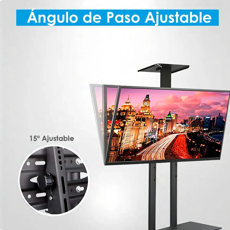 SOPORTE PEDESTAL MOVIL PARA TELEVISORES DE 32 A 75 PULGADAS - 6