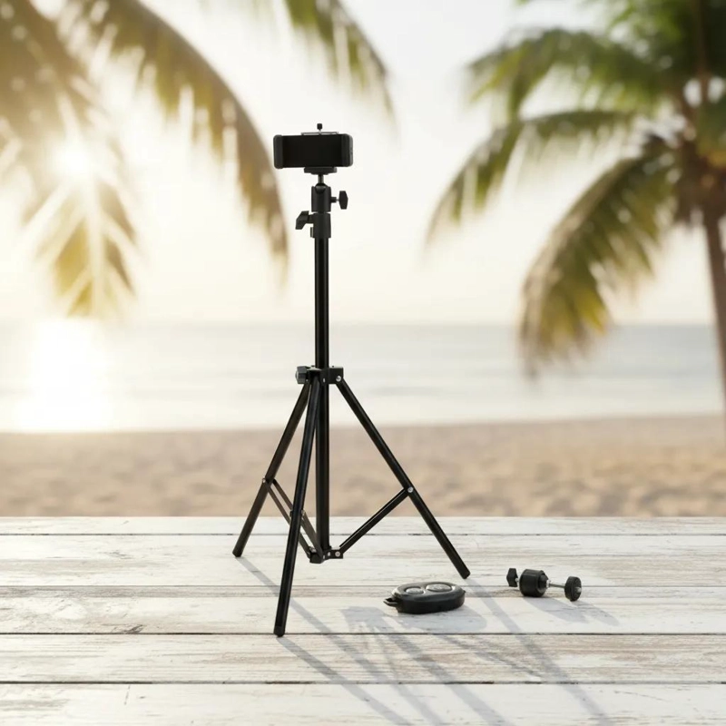 TRIPODE DE 160 CM CON CONTROL BLUETOOTH PARA SMARTPHONES - 10